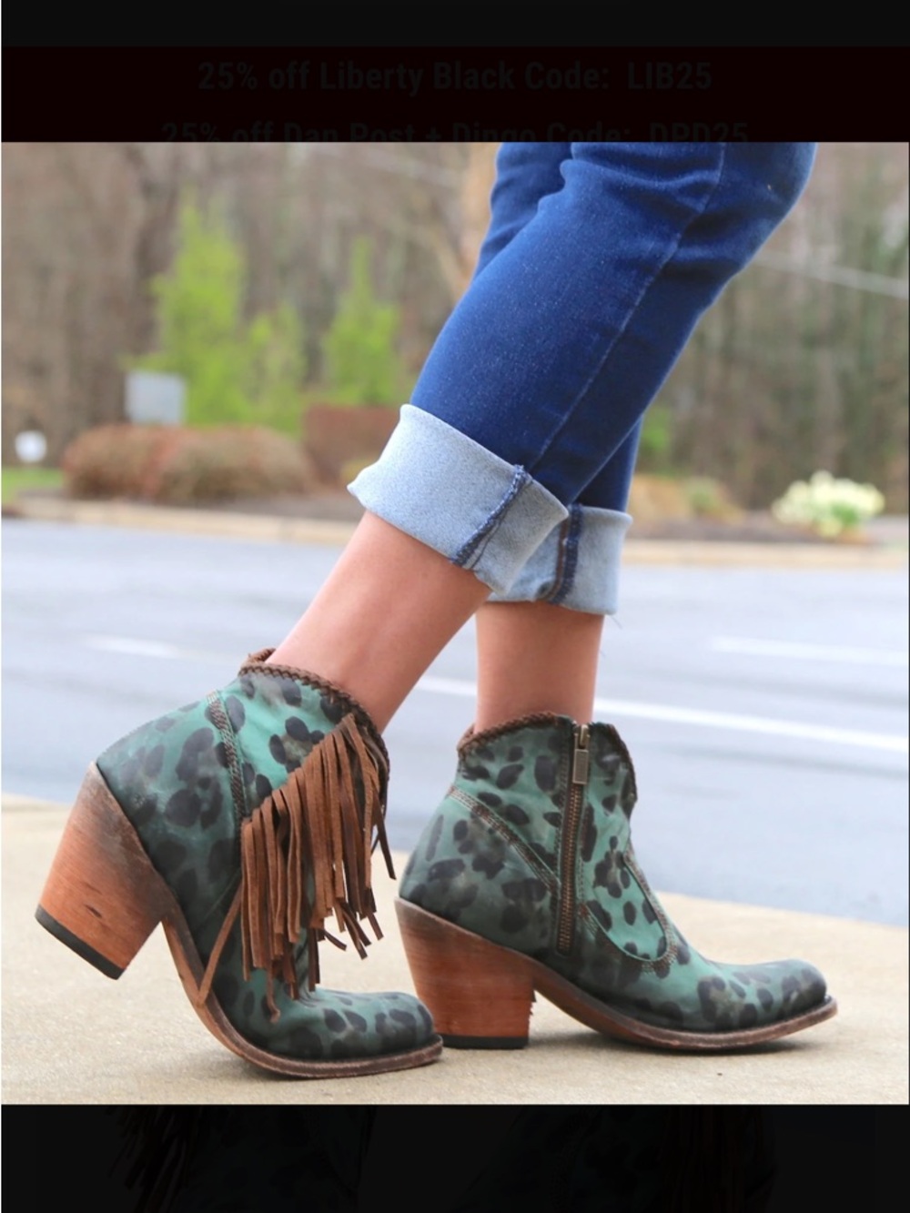 LIBERTY BLACK turquesa chita ankle boots